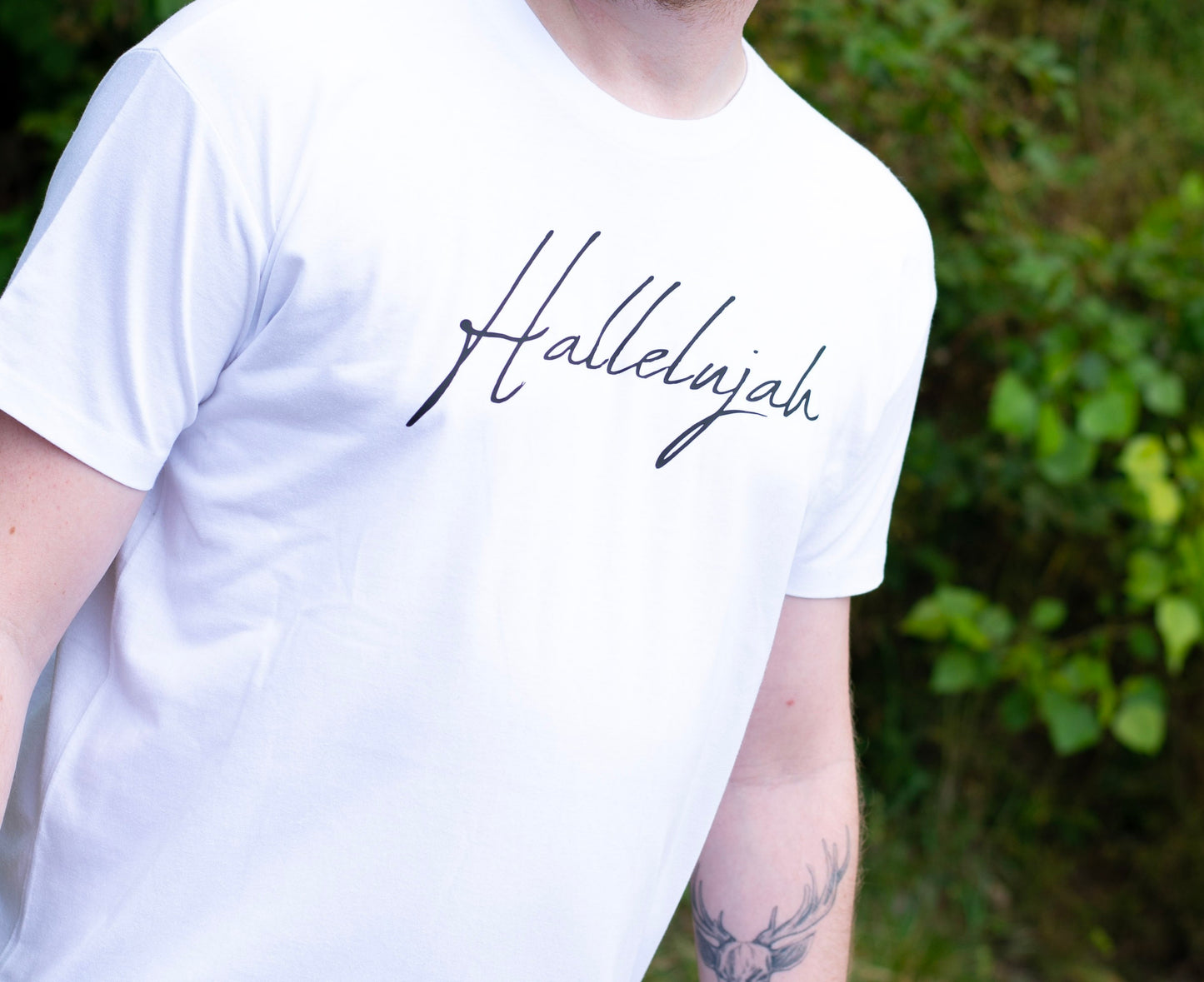 T-shirt Hallelujah Blanc