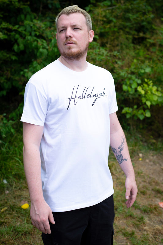 T-shirt Hallelujah Blanc