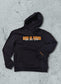 Sweat noir oversize à capuche God is Good