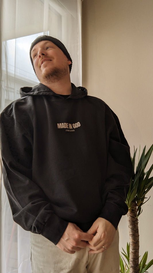 Hoodie noir Made In God